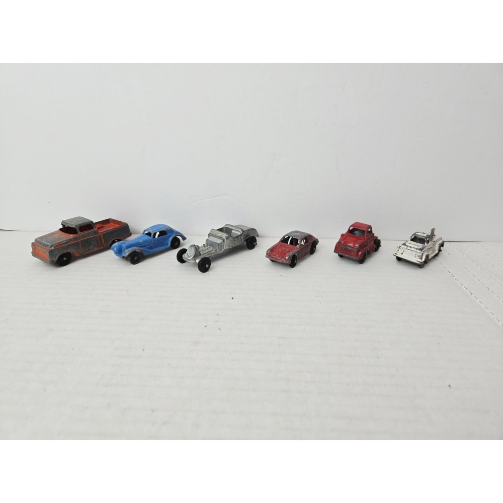 VIntage metal toy car lot Tootsie Midge toy truck